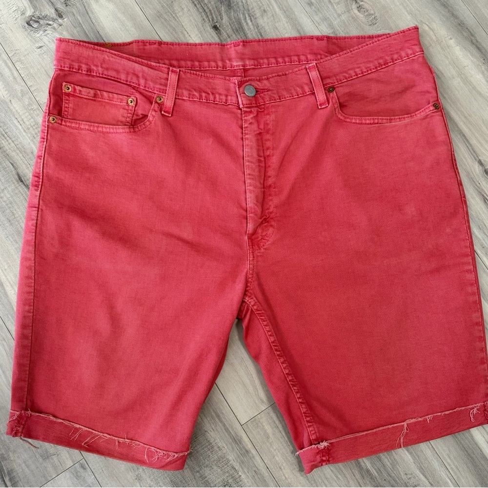 Levi’s Men's Red Casual Denim Shorts